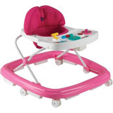 Baby Hope 216 10 Tekerlekli 3 Kademeli Oyuncaklı Sallanan Müzikli Örümcek Yürüteç Pembe