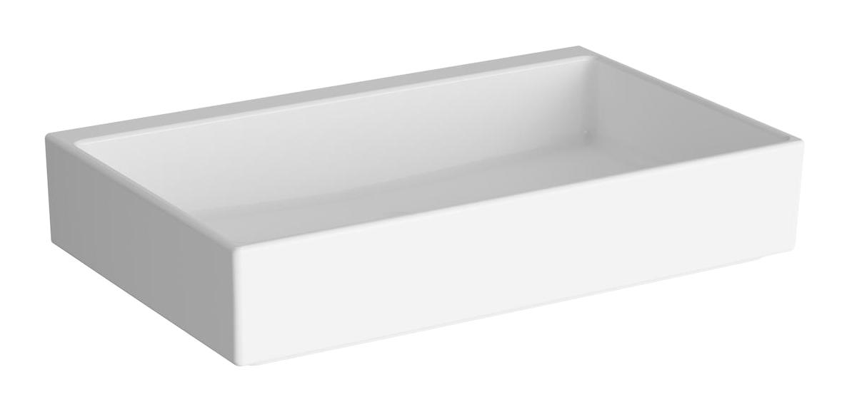 Vitra Archiplan Tekli 60 cm Seramik Tezgah Üstü Dikdörtgen Lavabo Beyaz