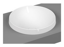 Vitra Frame 5651b403-0016 Tekli 40 cm Seramik Tezgah Üstü Yuvarlak Lavabo Beyaz