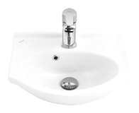 Creavit Etol Tekli 45 cm Seramik Tezgah Üstü Oval Lavabo Beyaz