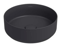 Isvea Infinity Tekli 36 cm Seramik Tezgah Üstü Çanak Lavabo Antrasit