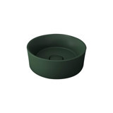 Bocchi Vessel Tekli 38 cm Seramik Tezgah Üstü Çanak Lavabo Mat Yeşil