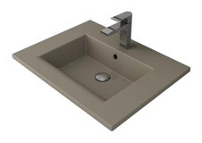 Bocchi Milano Tekli 60 cm Seramik Tezgah Üstü Çanak Lavabo Mat Kaşmir