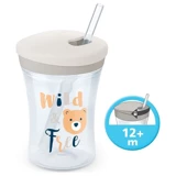 Nuk Pipetli Akıtmaz Kulpsuz 12+ Ay 230 ml Alıştırma Bardağı Beyaz