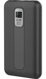 Dexim SY12 10000 mAh Hızlı Şarj Işıklı Dijital Göstergeli Powerbank Siyah