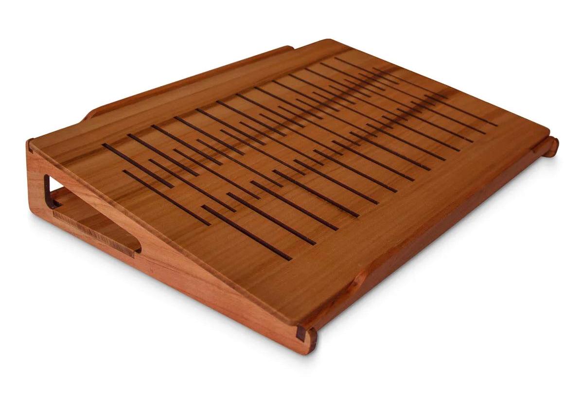 Woodsaka Walstand Katlanabilir Ahşap Dikey Kullanım Ayarlanabilir Taşınabilir Ayaklı Laptop Standı