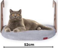 Pugalo Peluş XL Tek Fonksiyonlu 52x35 cm Kalorifer Kedi Yatağı Gri