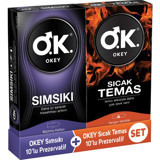 Okey Sımsıkı-Sıcak Temas Normal Prezervatif 2x10'lu