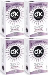 Okey Zero Extreme İnce Prezervatif 4x20'li