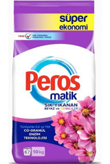 Peros Mor Yıldız Çiçeği Renkliler ve Beyazlar İçin 67 Yıkama Toz Deterjan 10 kg