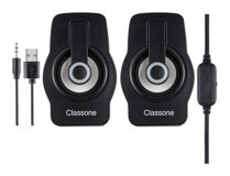 Classone X1 USB Kablolu 1+1 Bilgisayar Hoparlörü