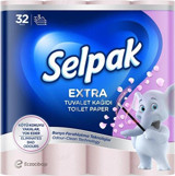 Selpak Extra 3 Katlı Kokulu Pembe 32'li Rulo Tuvalet Kağıdı
