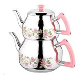 Özkent K-314 Mini Çelik Çaydanlık Pembe