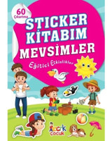Sticker Kitabım - Mevsimler - Eğitici Etkinlikler - 60 Çıkartma- Bıcırık Yayınları