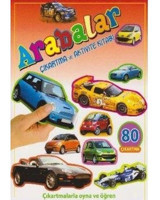 Arabalar-Çıkartma ve Aktivite Kitabı- Parıltı Yayınları
