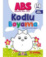 ABS Kodlu Boyama Algoritmik ve Motor Gelişim 3 - 4 Yaş - Buçe Dayı - Pinokyo