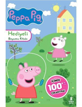 Peppa Pig - Hediyeli Boyama Kitabı - İçinde 100'den Fazla Çıkartma- Doğan Çocuk