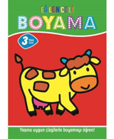Eğlenceli Boyama - 3 Yaş Üstü 4'lü Pastel Boya Hediyeli- Parıltı Yayınları
