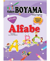 Alfabe - Renkli Kalem Boyama- Yağmur Çocuk