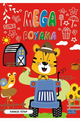 Parıltı Yayınları Mega Boyama Kırmızı Kitap