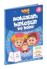 Kukuli - Noktaları Birleştir ve Boya! Mavi Kapak- Beta Kids