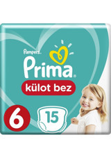 Prima Extra Large 6 Numara Külot Bebek Bezi 15 Adet
