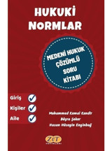 Hukuki Normlar Medeni Hukuk Çözümlü Soru Kitabı- Zet Yayınları