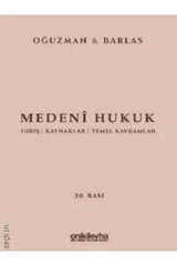 On İki Levha Yayıncılık Medeni Hukuk Prof. Dr. M. Kemal Oğuzman,Prof. Dr. Nami Barlas