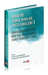 Vergi ve Temel Haklar İncelemeleri - 1- Beta Yayınları