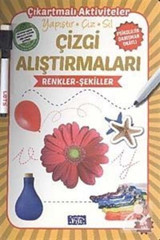 Parıltı Yayınları Çizgi Alıştırmaları Renkler Şekiller Yapıştır Çiz Sil