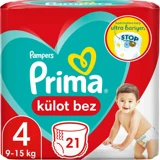 Prima Maxi 4 Numara Külot Bebek Bezi 21 Adet