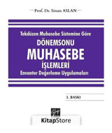 Dönem Sonu Muhasebe İşlemleri-Tekdüzen Muhasebe Sistemine Göre - Sinan Aslan - Gazi Kitabevi