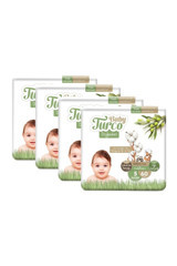 Baby Turco Doğadan 5 Numara Bantlı Bebek Bezi 4x60 Adet