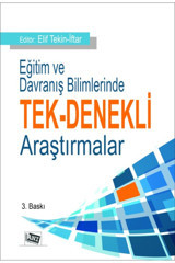 Anı Yayıncılık Eğitim Ve Davranış Bilimlerinde Tek Denekli Araştırmalar