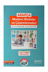 Akdem Yayınları Arapça Modern Metinler Ve Çözümlemeleri - Emrullah Işler,musa Yıldız