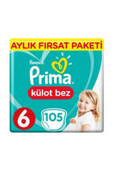 Prima Pants 6 Numara Külot Bebek Bezi 105 Adet