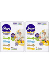Sleepy Extra Günlük Aktivite 5 Numara Organik Cırtlı Bebek Bezi 160 Adet