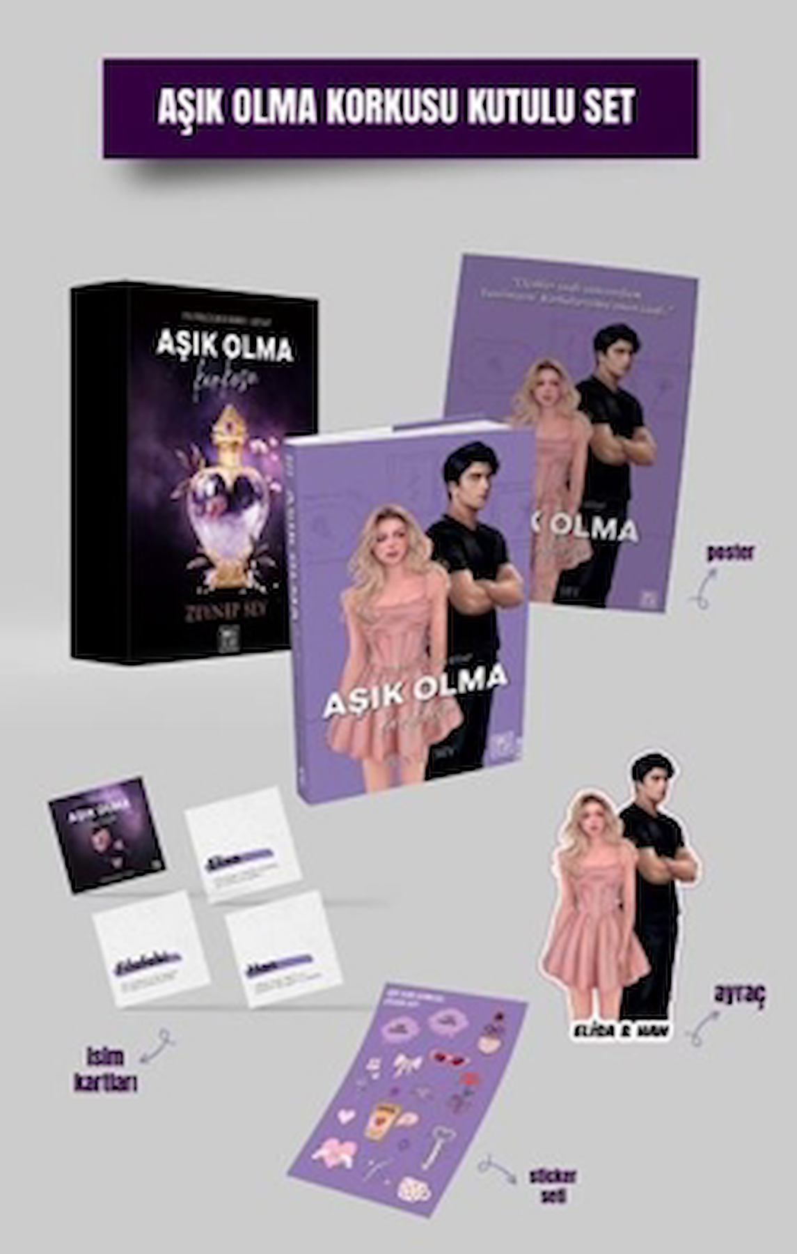 Aşık Olma Korkusu Kutulu Set / Zeynep Sey / Athica Yayınları / 9696211111546 / Ciltli