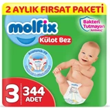 Molfix Anatomik Fit 3 Numara Külot Bebek Bezi 344 Adet