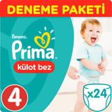 Prima Deneme Paketi 4 Numara Külot Bebek Bezi 24 Adet