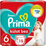 Prima 6 Numara Külot Bebek Bezi