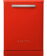 Vestel BM 5011 Retro 5 Programlı E Enerji Sınıfı 13 Kişilik Kırmızı Solo Bulaşık Makinesi