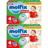 Molfix Anatomik Fit 4 Numara Külot Bebek Bezi 272 Adet