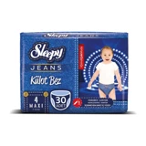 Sleepy Jeans Maxi 4 Numara Organik Külot Bebek Bezi 30 Adet