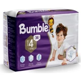 Bumble İkiz Paket 4 Numara Cırtlı Bebek Bezi 36 Adet