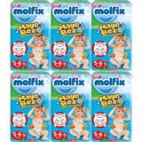 Molfix Anatomik Fit 5-6 Numara Mayo Bebek Bezi 60 Adet