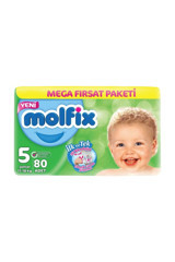 Molfix 3D Junior 5 Numara Cırtlı Bebek Bezi 78 Adet