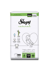 Sleepy Maxi 4 Numara Organik Cırtlı Bebek Bezi 48 Adet