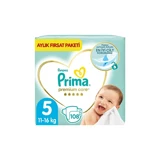 Prima Premium Care 5 Numara Cırtlı Bebek Bezi 108 Adet