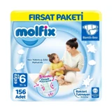 Molfix Extra Large 6 Numara Bantlı Bebek Bezi 4x39 Adet